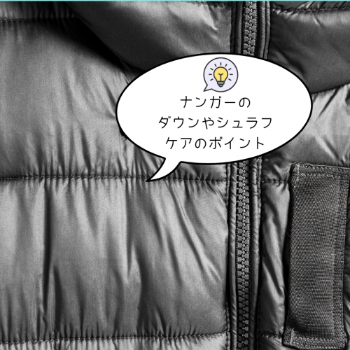 ナンガダウンのクリーニングのポイント