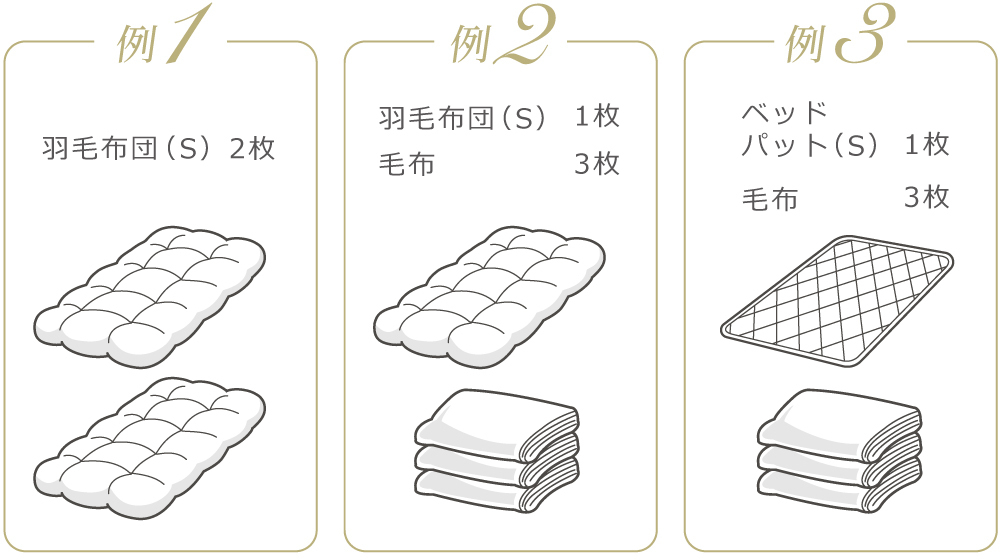 宅配クリーニングニックの布団丸洗いご注文時の注意事項