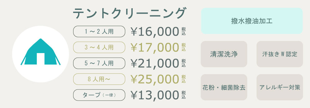 テントクリーニング